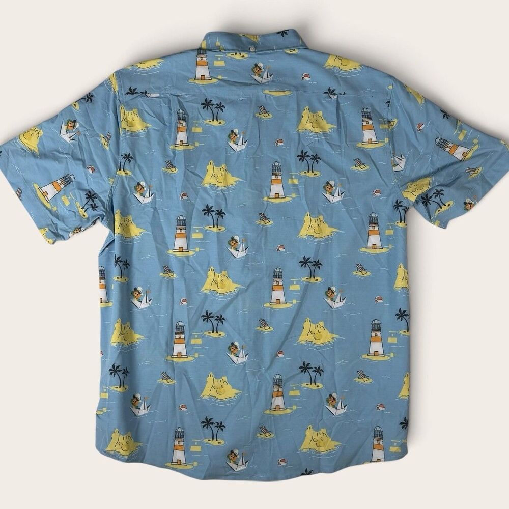 Reyn Spooner Disney Parks Shirt Men XL Old Key West Resort Orange Bird Aloha - Picture 7 of 8